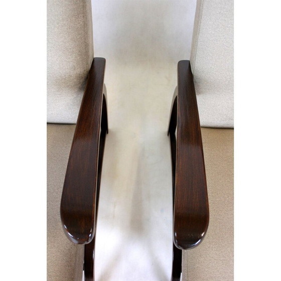 Image 1 of Pair of vintage armchairs by Jindřich Halabala for Up Zavody and Setona, Czechoslovakia 1940