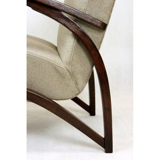 Image 1 of Pair of vintage armchairs by Jindřich Halabala for Up Zavody and Setona, Czechoslovakia 1940