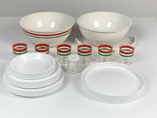 Set de pique-nique italien par Carlo Viglino pour Guzzini, années 1960