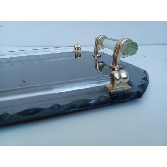 Image 1 of Vassoio vintage con specchio bisellato, 1950
