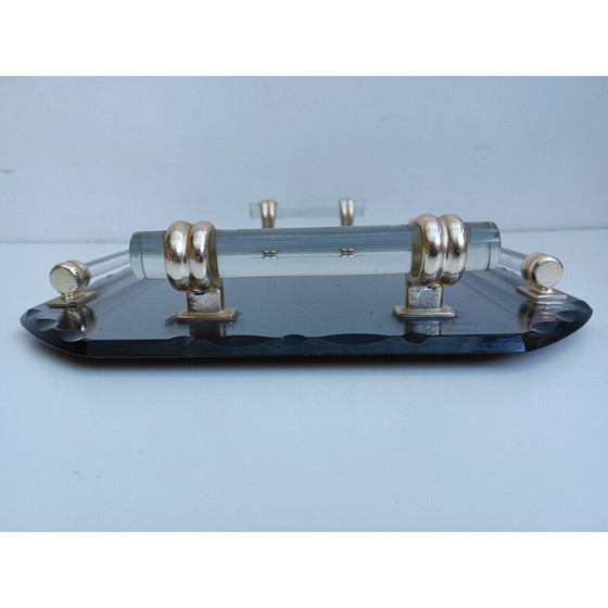 Image 1 of Vassoio vintage con specchio bisellato, 1950