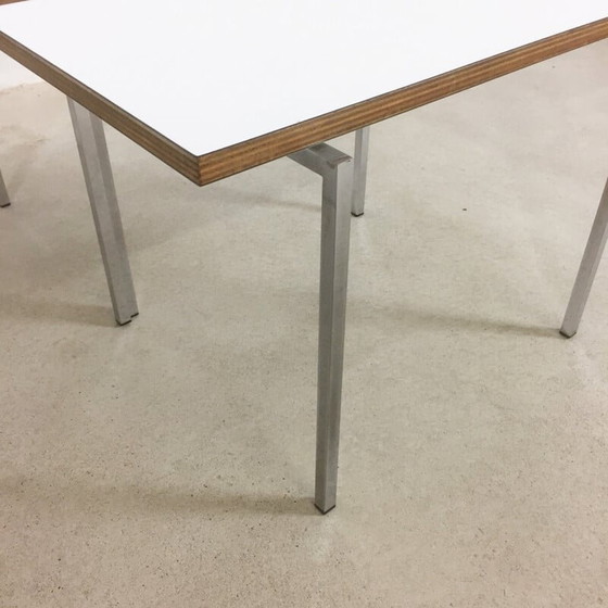 Image 1 of set of 2 modernist stacking tables by Trix & Robert Haussmann - 1950s