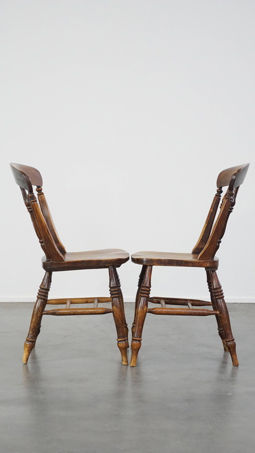 2 X Wooden Dining Chair