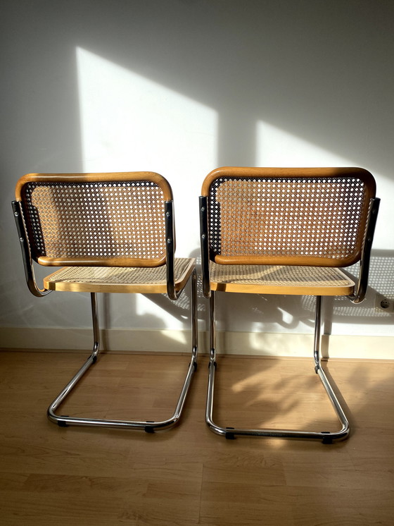 Image 1 of 2x chaises Marcel Breuer Cesca