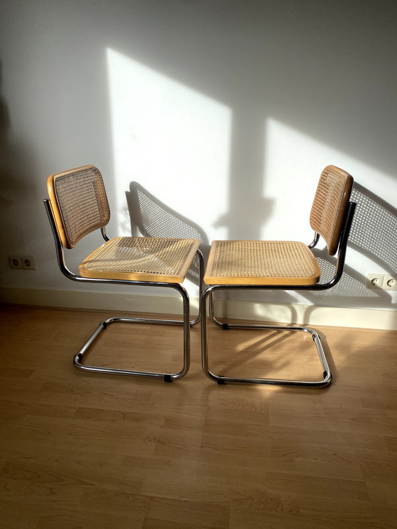 Image 1 of 2x chaises Marcel Breuer Cesca