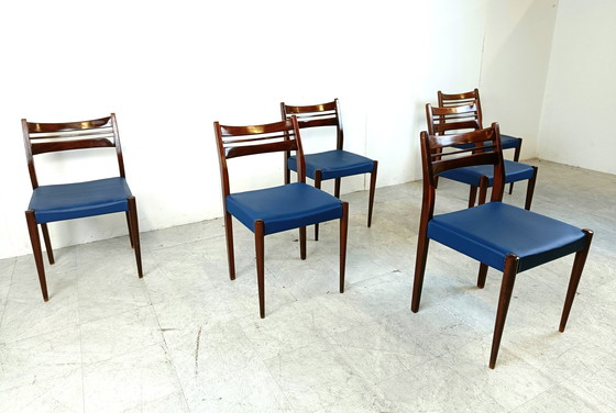 Image 1 of 6x Mid century danish dining chairs