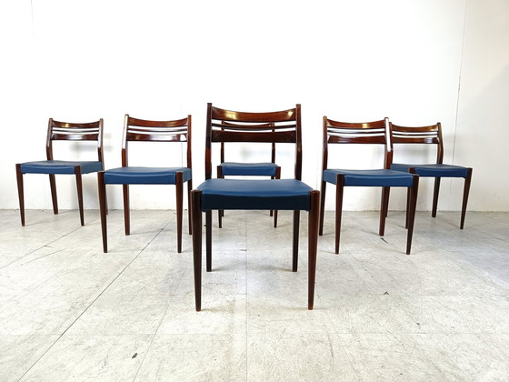 Image 1 of 6x Mid century danish dining chairs