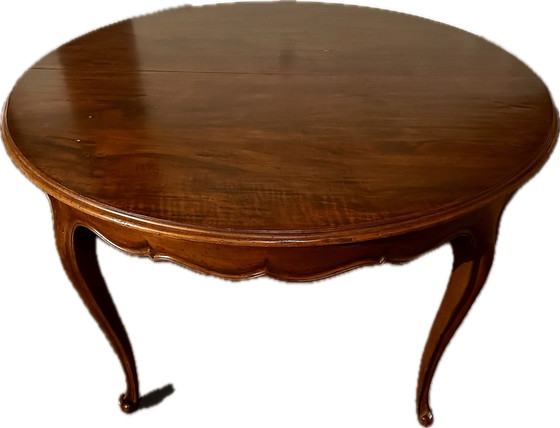 Image 1 of Luxury Wooden Extendable Table From Walnut; Round 1.2M To Oval 2.2M