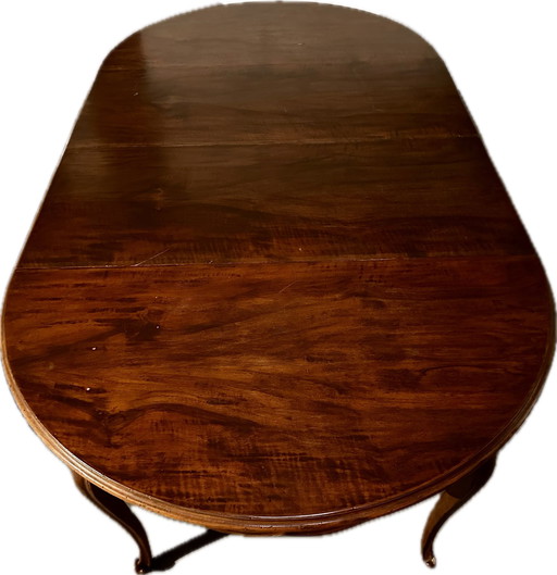 Luxury Wooden Extendable Table From Walnut; Round 1.2M To Oval 2.2M