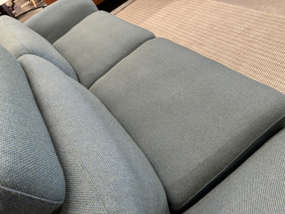 Image 1 of Leolux Nardo 3 Seater Sofa Green Leather Fabric