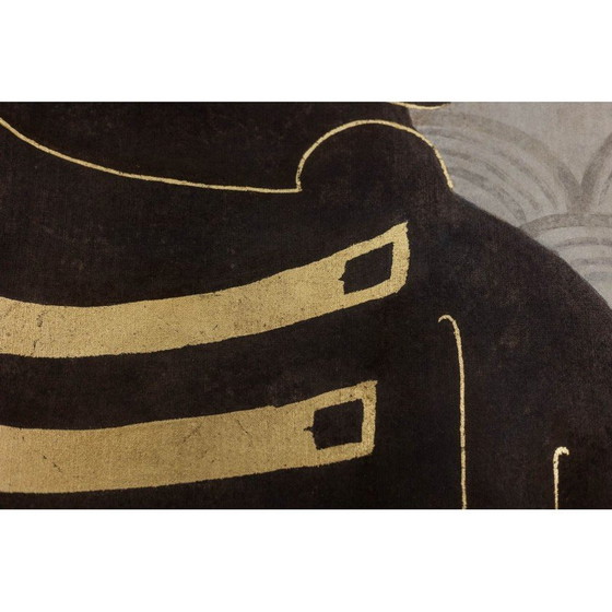 Image 1 of Pannello decorativo d'epoca raffigurante una donna in piedi con il viso di tre quarti, Francia