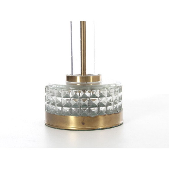 Image 1 of Pair of Scandinavian vintage glass lamps by Nybro Cristal