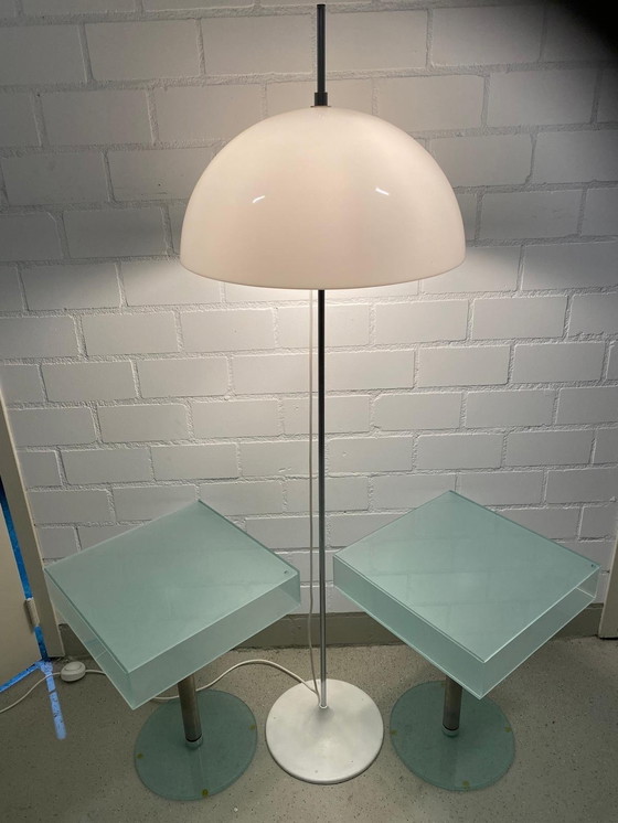 Image 1 of 2x Dutch Design Glass Side Table