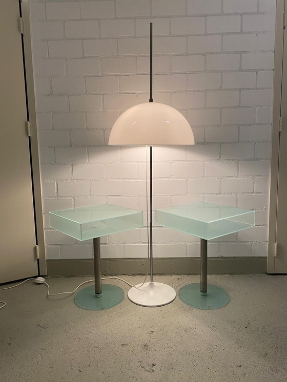 Image 1 of 2x Dutch Design Glass Side Table