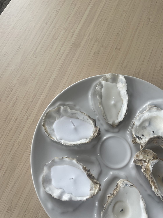 Image 1 of 6x Oester Borden - Assiettes à huîtres