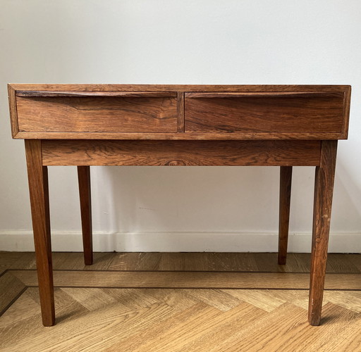 Table console en bois de rose Mid Century