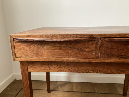 Table console en bois de rose Mid Century