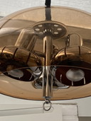 Space Age Smoke Pendant Lamp.