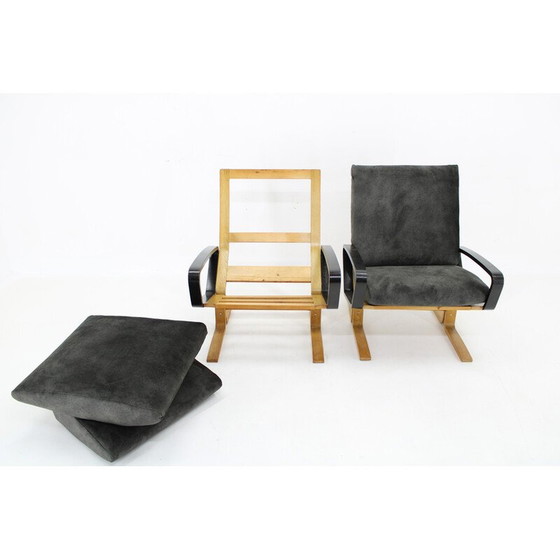 Image 1 of Pair of vintage armchairs by Ludvik Volak for Drevopodnik Holesov, Czechoslovakia 1970