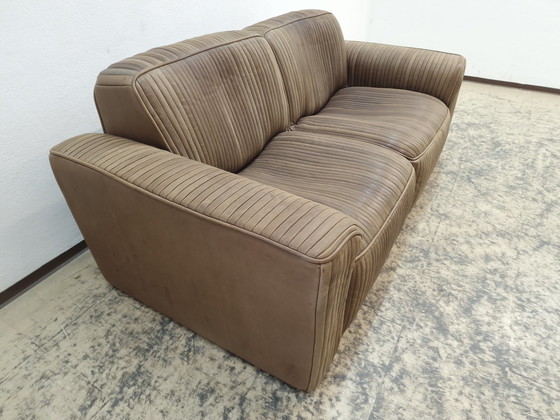 Image 1 of Ernst Lüthy two-seater designer sofa leather sofa couch modular sofa