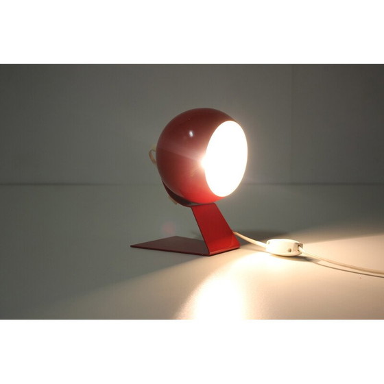 Image 1 of Vintage adjustable red table lamp, Germany 1960