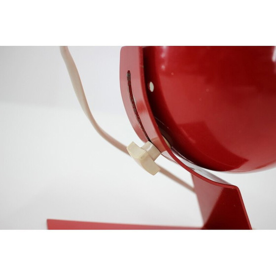 Image 1 of Vintage adjustable red table lamp, Germany 1960