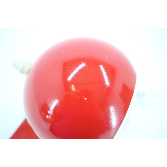 Image 1 of Vintage adjustable red table lamp, Germany 1960