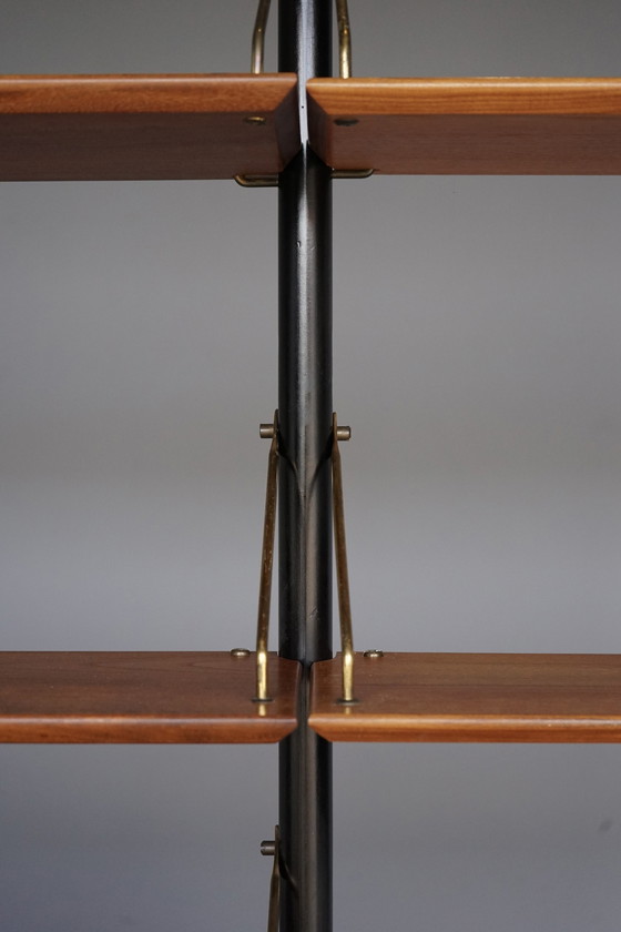 Image 1 of Modular Teak Wall Unit By Louis Van Teffellen For Wébé. 1950S