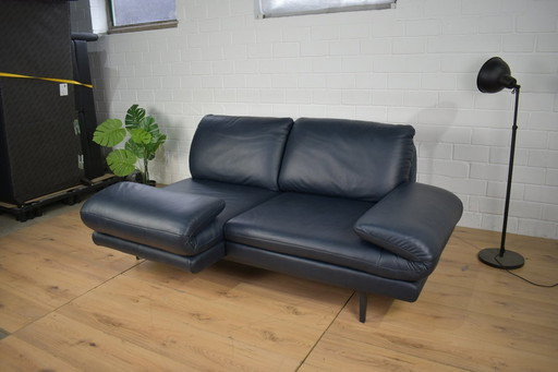 Leather sofa Dieter Knoll two-seater leather couch Sofa Couch