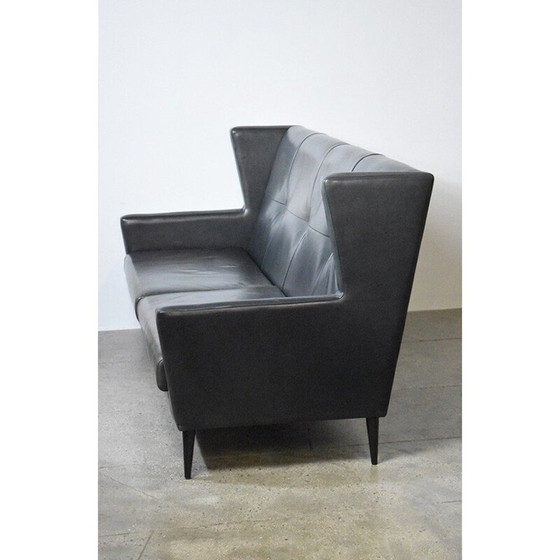 Image 1 of Vintage leather sofa by Stine Prang for Raun