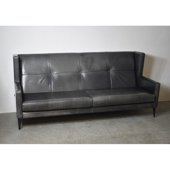Image 1 of Vintage leather sofa by Stine Prang for Raun