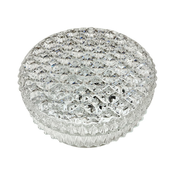 Image 1 of Crystal Ceiling Lamp Kamenický Šenov, Czechoslovakia 1970S