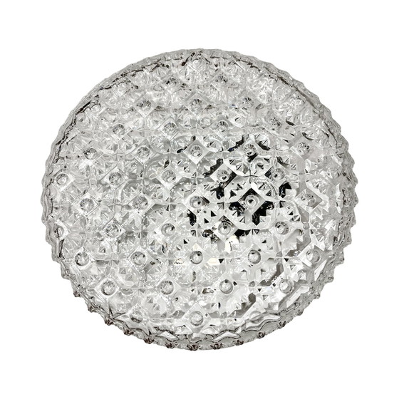 Image 1 of Crystal Ceiling Lamp Kamenický Šenov, Czechoslovakia 1970S