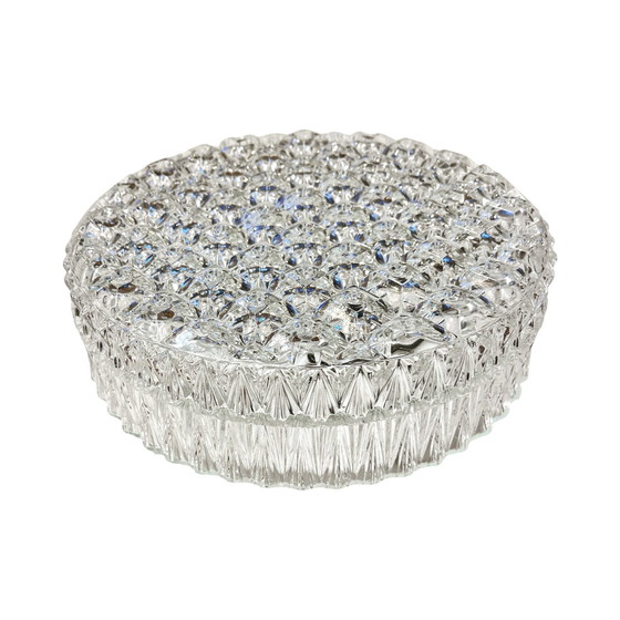 Image 1 of Crystal Ceiling Lamp Kamenický Šenov, Czechoslovakia 1970S