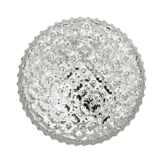 Image 1 of Crystal Ceiling Lamp Kamenický Šenov, Czechoslovakia 1970S