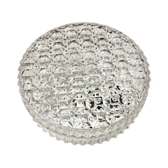 Image 1 of Crystal Ceiling Lamp Kamenický Šenov, Czechoslovakia 1970S