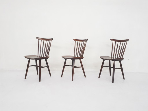 Three vintage bar chairs