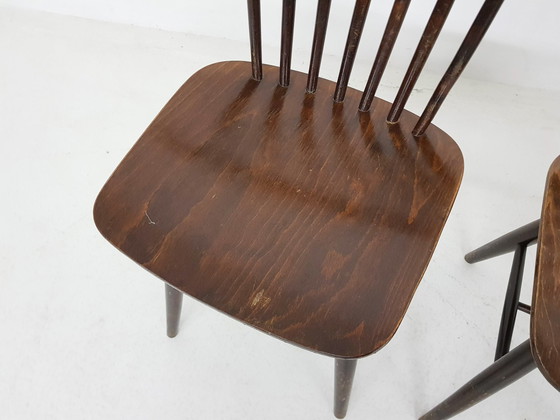 Image 1 of Three vintage bar chairs