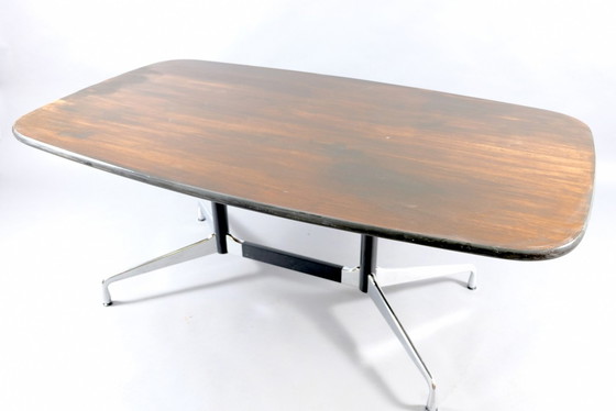 Image 1 of Mid-Century Conference Table with Boat Shape by Charles and Ray Eames for Vitra, 1960s