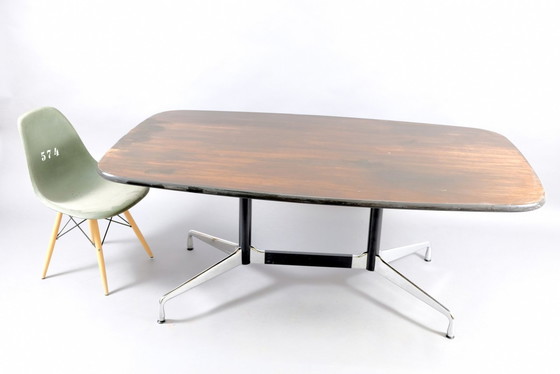 Image 1 of Mid-Century Conference Table with Boat Shape by Charles and Ray Eames for Vitra, 1960s