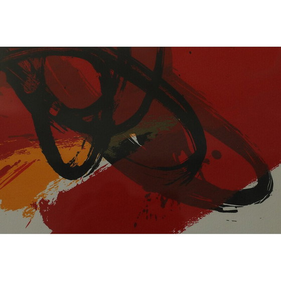 Image 1 of Vintage painting by Gérard Gosselin, tribute to Lorca, 1986