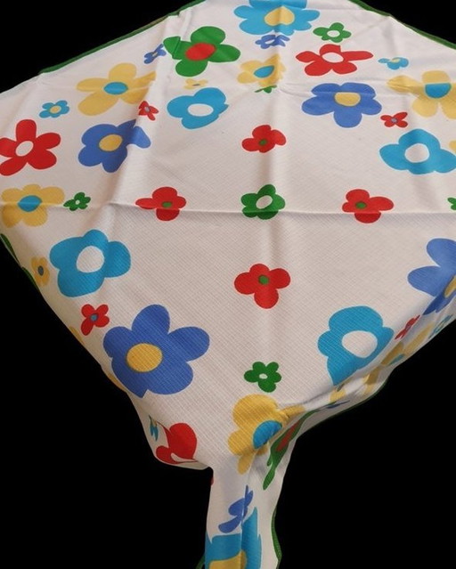 1220 Vintage Merry Tablecloth, Rug