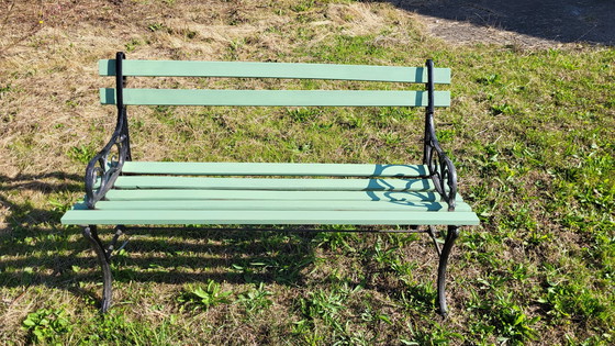 Image 1 of Art Nouveau Garden Bench