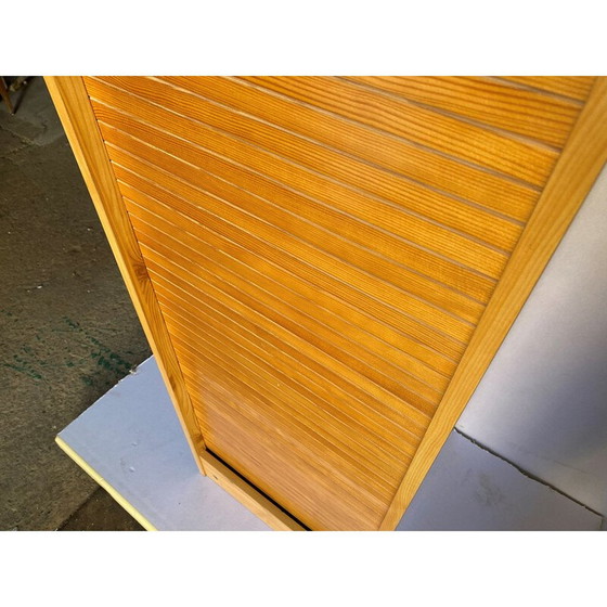 Image 1 of Vintage file storage unit in light oak, 1980