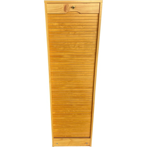 Image 1 of Vintage file storage unit in light oak, 1980