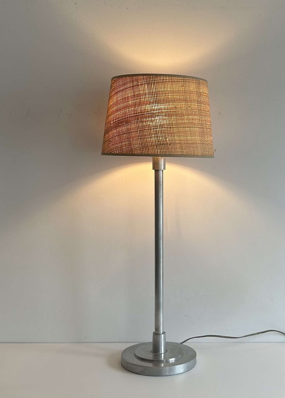 Image 1 of Lámpara de mesa XL, metal cromado, Francia, 1920