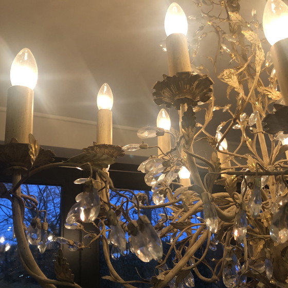 Image 1 of Antique Chandelier Beige/Gold