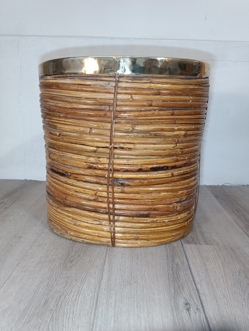 Bamboo Planter Italy 1970s