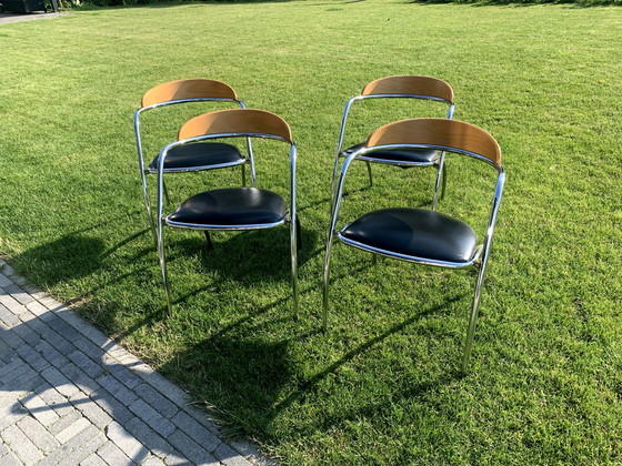 Image 1 of 4x chaises de salle à manger Effezeta