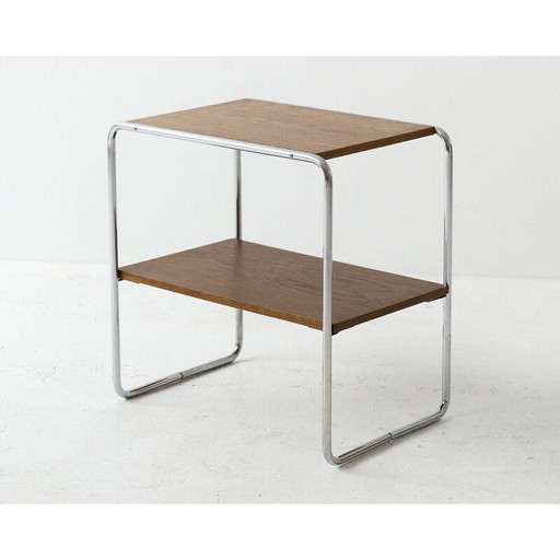 Vintage wooden side table model B12 by Marcel Breuer for Thonet, 1930
